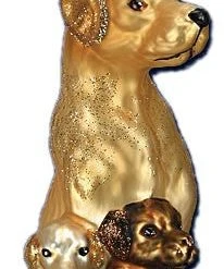 Old World Christmas Mama And Pups Ornament