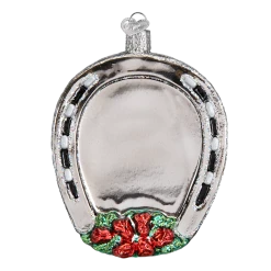 Old World Christmas Winner Horseshoe Equestian Champion Ornament