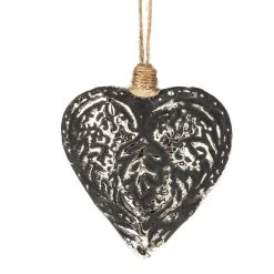Midwest-CBK Aged Filigree Heart Ornament