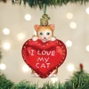 TheHolidayBarn.com I Love My Cat Ornament Christmas