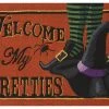 TheHolidayBarn.com Welcome My Pretties Witch Rug New!