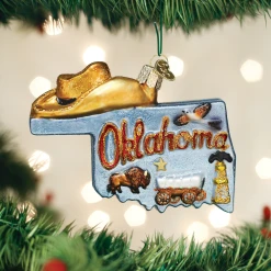TheHolidayBarn.com Christmas State Of Oklahoma Ornament