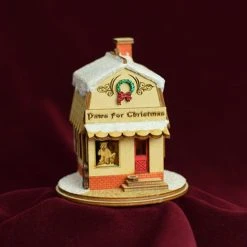 Ginger Cottages Paws For Christmas Balsa Wood Ornament