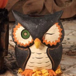 Bethany Lowe New! Winking Owl Bucket