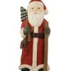 Bethany Lowe Santa With Staff Red - 20" Tall