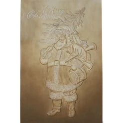 Bethany Lowe Embossed Santa Wallhanging