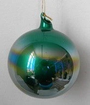 Winward Jim Marvin Ornaments Jim Marvin Teal Pearl Glass Ornaments