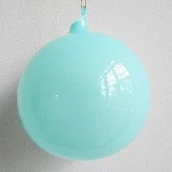 Jim Marvin Ornaments Jim Marvin Turquoise Blue Bubblegum Glass Ornaments