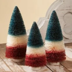 Bethany Lowe Americana Bottle Brush Trees