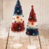 Bethany Lowe New! Americana Rocket Bottle Brush Trees