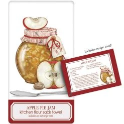 Mary Lake-Thompson Apple Pie Jam Kitchen Towel With Recipe Card