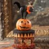 Bethany Lowe Halloween Party Cat On Box Container