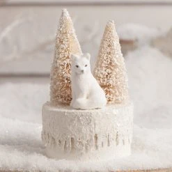 Bethany Lowe Winter Fox On Box