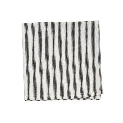 TheHolidayBarn.com Black & White Ticking Stripe Napkins, Set Of 6 Bethany Lowe