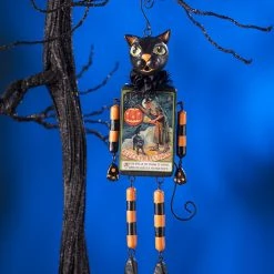 Bethany Lowe Black Cat Dangle Ornament