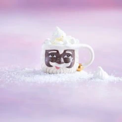 Glitterville New! Black Papa Noel Mug