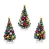 Raz Decorated Bottle Brush Trees - 4" New!