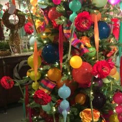 Winward Jim Marvin Ornaments Jim Marvin Peach Bubblegum Glass Ornaments