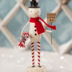 Bethany Lowe Candy Canes For Sale Snowman
