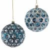 Katherine's Collection Celestial Blue Glass Ball Ornaments