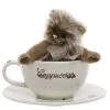 Charlie Bears Cappuccino Teddy Bear Cup And Saucer Gift Set
