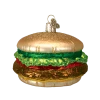 Old World Christmas Glass Cheeseburger Ornament