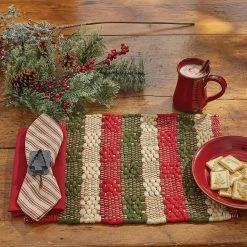 Park Hill New! Country Christmas Cotton Weave Placemats