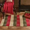 Park Designs Country Christmas Cotton Rag Rug New!