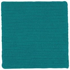 TheHolidayBarn.com New! Crocheted Dishcloths, Peacock Blue-Green