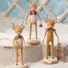 Bethany Lowe New! Dasher, Dancer And Prancer Reindeer Figurines