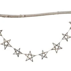Creative Co-Op Christmas Driftwood Star Garland