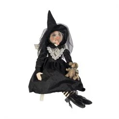 Joe Spencer Elenora Witch With Rat Doll