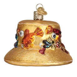 Old World Christmas Fisherman's Hat Ornament