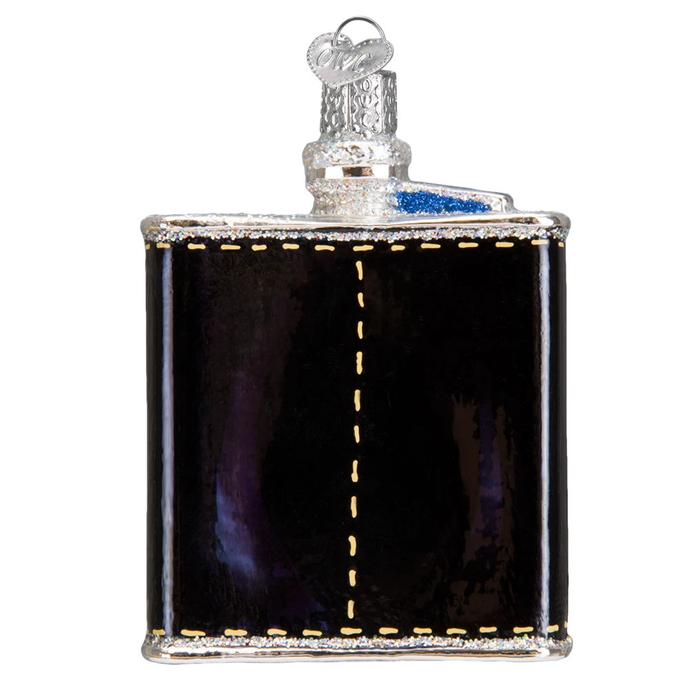 Old World Christmas Flask Ornament