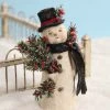 Bethany Lowe Gathering The Greens Snowman Figurine