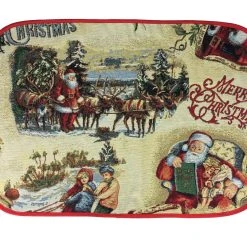 StiVoTex Merry Christmas Tapestry Placemats From Germany - Set Of 6
