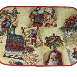 StiVoTex Merry Christmas Tapestry Placemats From Germany - Set Of 6