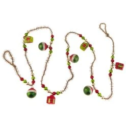 Raz New! Glass Gift Box & Tinsel Garland