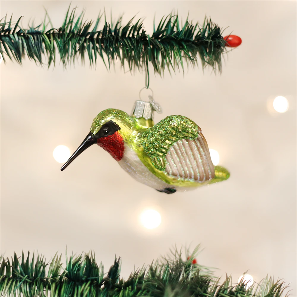 Old World Christmas Glass Hummingbird Ornament