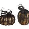 Bethany Lowe Gold And Lace Pumpkins