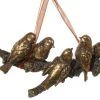 ShiShi Golden Bronze Love Birds Ornament