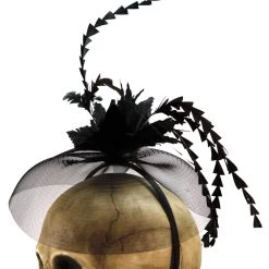 One Hundred 80 Degrees Halloween Delilah's Feather Fascinator