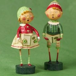 Henry And Holly Come Caroling Figurine, Lori Mitchell