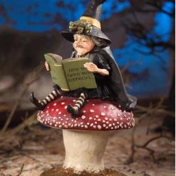 Bethany Lowe How To Cackle With Confidence Witch On Toadstool