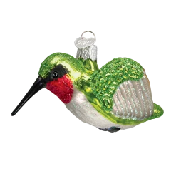 Old World Christmas Glass Hummingbird Ornament