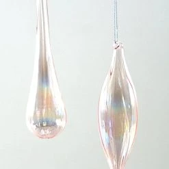 Katherine's Collection Iridescent Glass Drop & Finial Ornaments New!