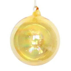 TheHolidayBarn.com Jim Marvin Amber Bottle Glass Ball Ornaments New!