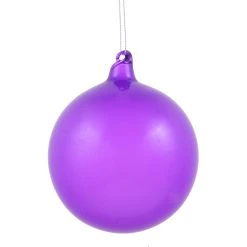 Winward New! Jim Marvin Dark Lavender Bubblegum Glass Ornaments