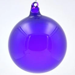 Winward Jim Marvin Dark Purple Bubblegum Glass Ornaments