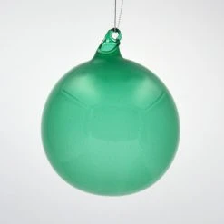 Winward New! Jim Marvin Eucalyptus Green Bubblegum Glass Ornaments